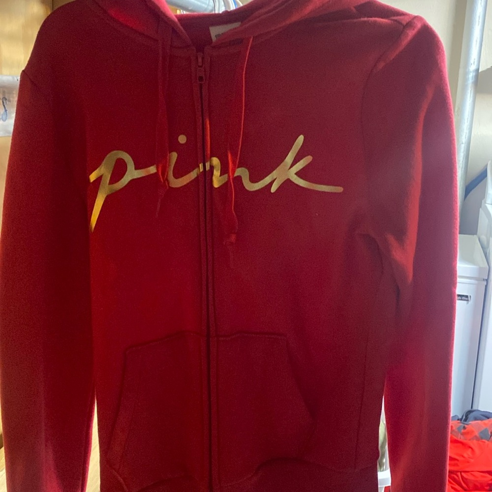 Brand new with tags pink XS zip up hooded jacket